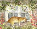 #1 - Garden Nap Notecard