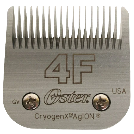 A5 Oster® Cryogen-X™ Blades,"Metal clipper blade with fine teeth and two screws"