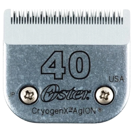 A5 Oster® Cryogen-X™ Blades,"Metal clipper blade with fine teeth and two screws"