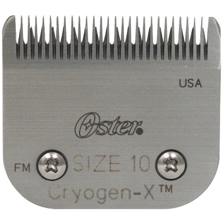 A5 Oster® Cryogen-X™ Blades,"Metal clipper blade with fine teeth and two screws"