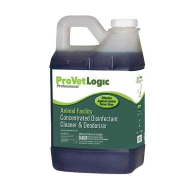 Animal Facility Disinfectant,"Plastic disinfectant jug with handle and white cap"
