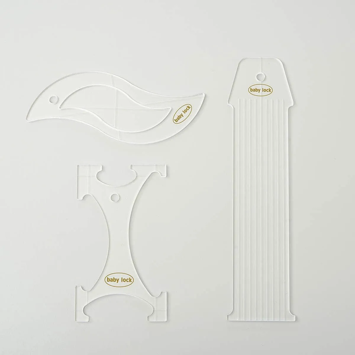 Baby Lock 1/4in Basic Ruler Set - High Shank/Long Arm