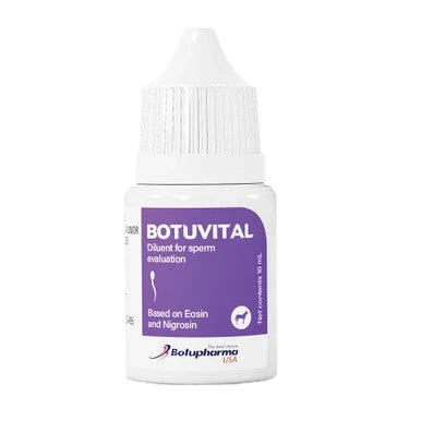 Botu Vital Stain,"Small bottle with pointed cap and purple label"