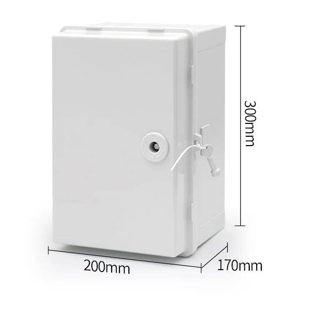 FD-ST lockable distribution box 300x200x170mm with dimensions