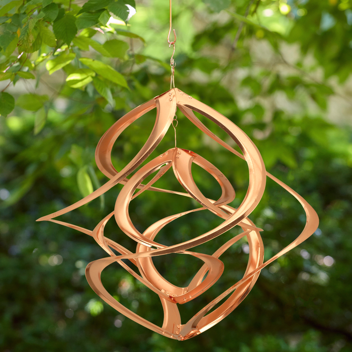 Copper Cosmix Double Helix Garden Spinner