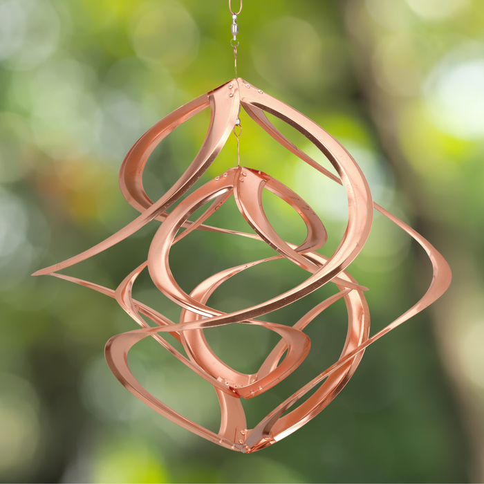 Copper Cosmix Double Helix Garden Spinner