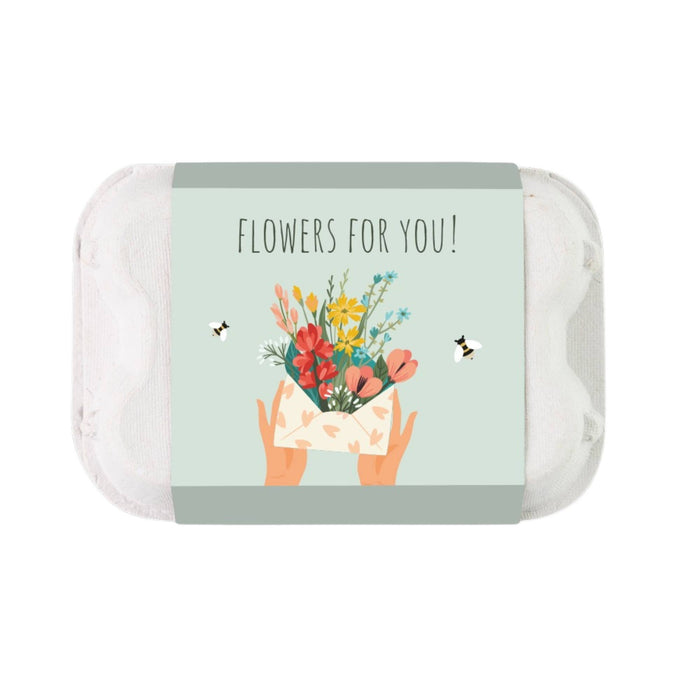 Flowers For You Egg Carton – Spring Wildflower Gift