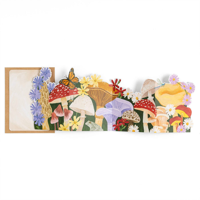Forest Floor Mushrooms Accordion Greeting Card