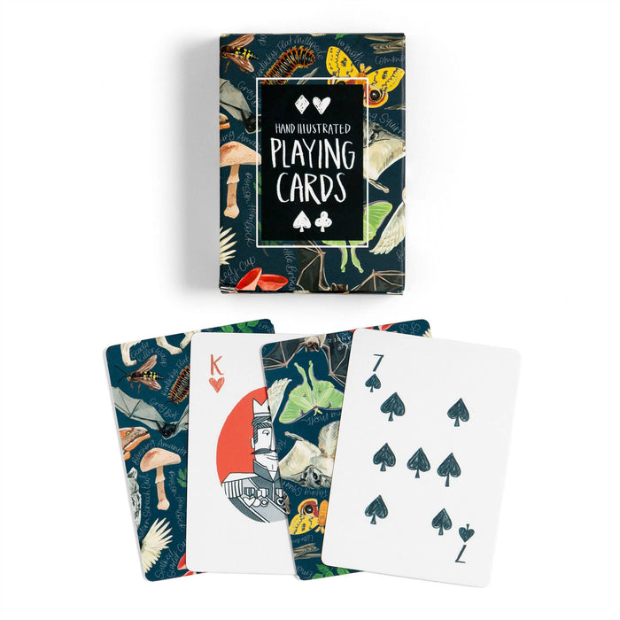 Midnight Flora & Fauna Deck of Playing Card