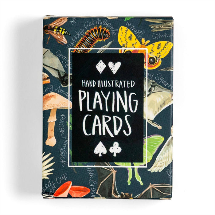 Midnight Flora & Fauna Deck of Playing Card