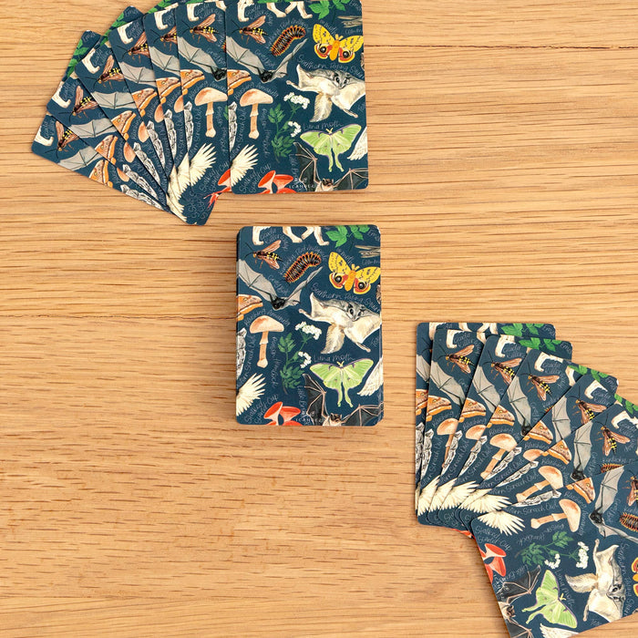 Midnight Flora & Fauna Deck of Playing Card