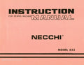 Necchi 523 Instruction Manual