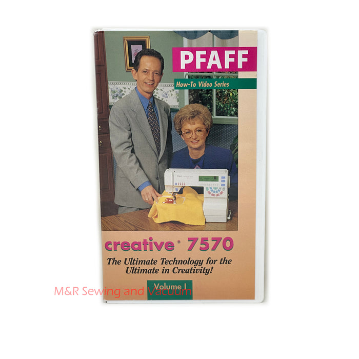 Pfaff Creative 7570 How-To VHS Tape Volume 1