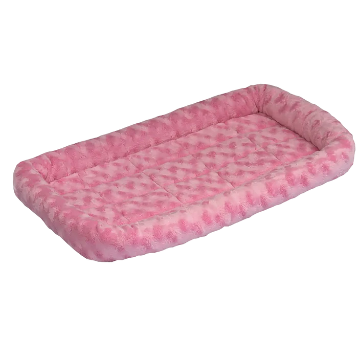 Quiet Time Pet Beds,"Pink rectangular pet bed with raised bolstered sides"