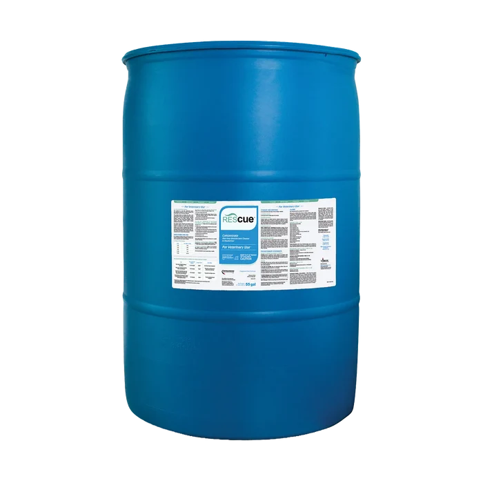 Rescue®  Disinfectant Cleaner,"Blue drum with front product label"