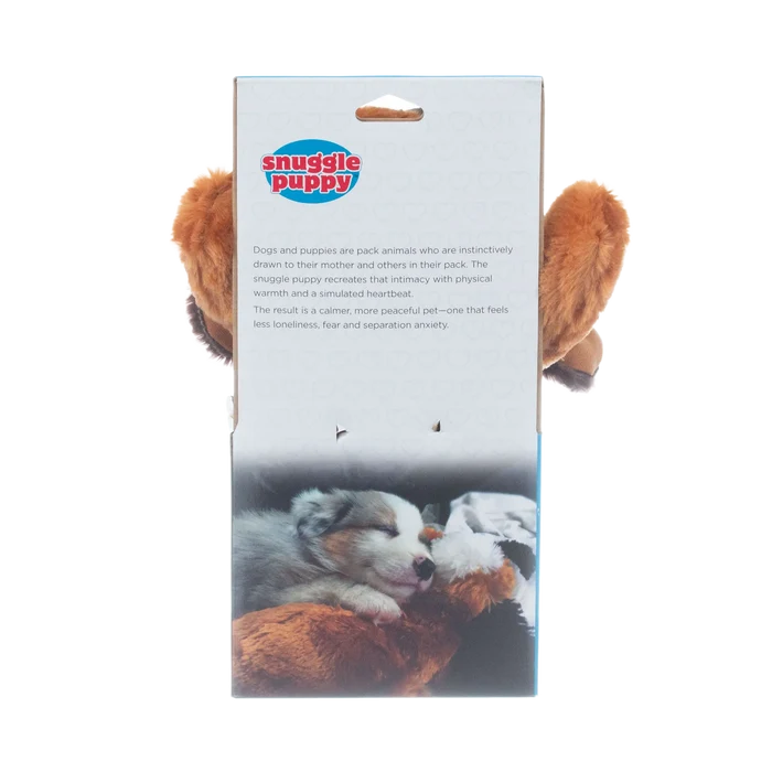 Snuggle Puppy & Kitten,"Back of product box with plush dog ears visible"