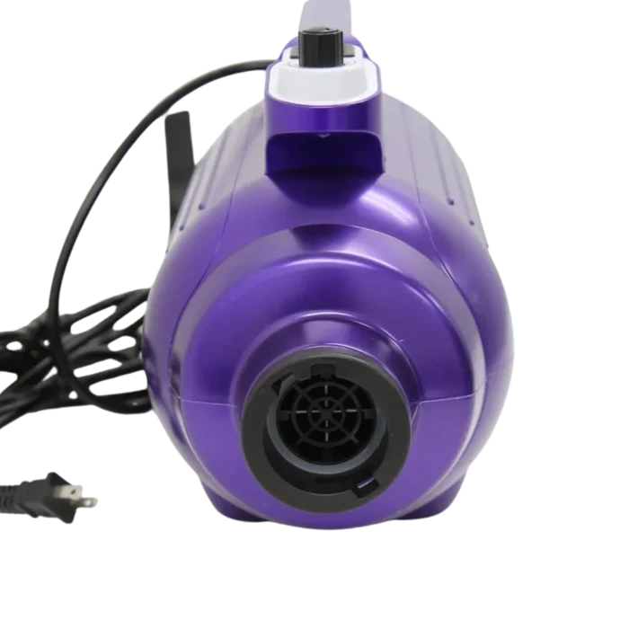 Solo-Stream Dryer by Waggz,"Purple pet dryer with front air nozzle and power cord"