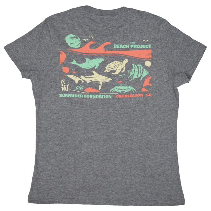 The Beach Project - Surfrider Women's S/S T - Heather Grey - MCKEVLIN'S SURF SHOP