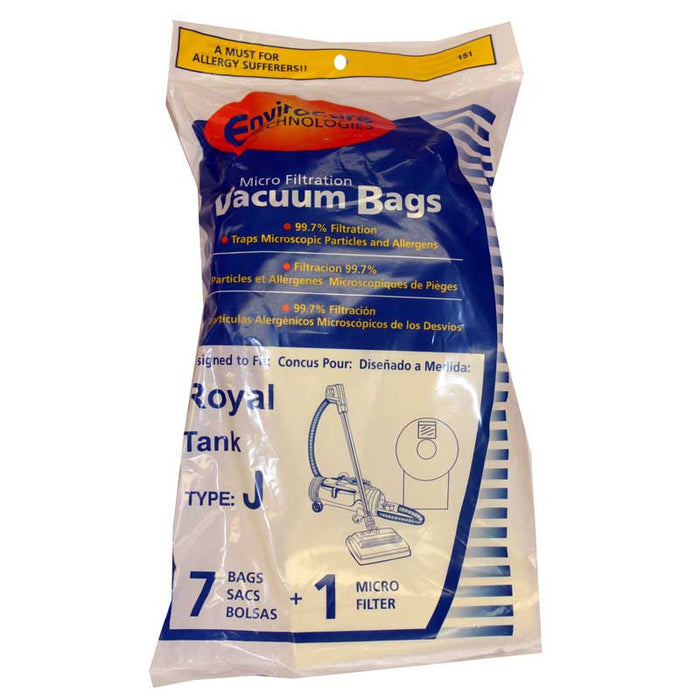 Type J Royal Replacement Bags - 7/pk