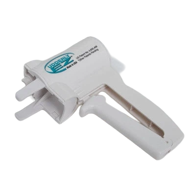 Udderly EZ Horse Milker,"White handheld pump with angled nozzle"