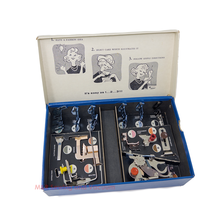 Used Kenmore Sew-By-Color Accessory Box w/ Accessories