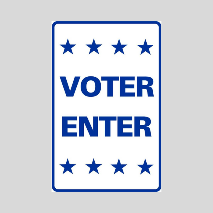 VOTER ENTER Tabletop Sign (SG-215J)