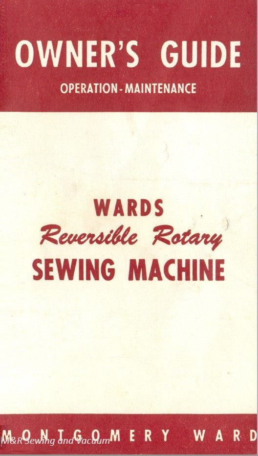 Wards Reversible Instruction Manual