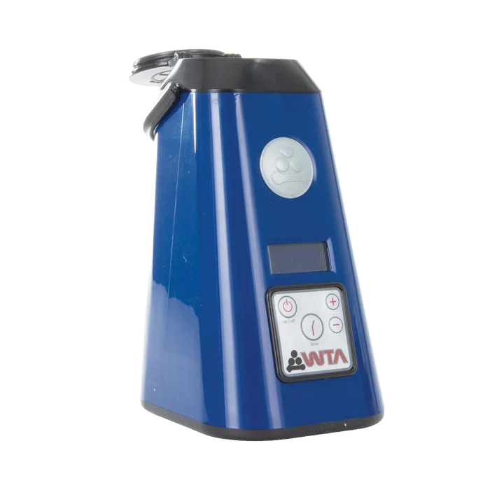 WTA Semen and Embryo Thaw Unit,"Blue thaw unit with control panel and open top lid"